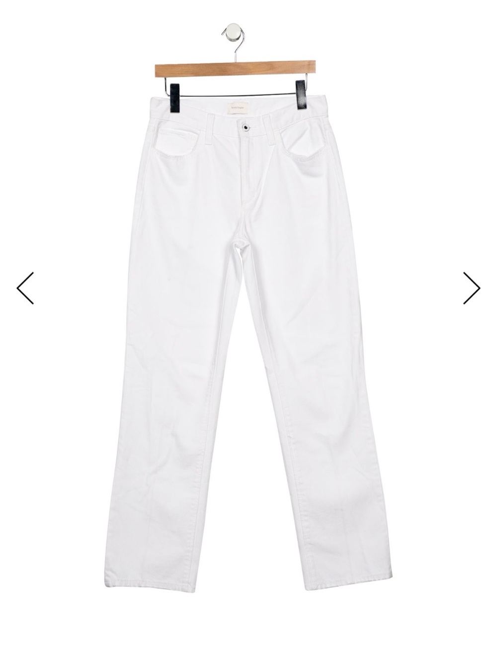 Favorite Daughter Men's White Straight Jeans
